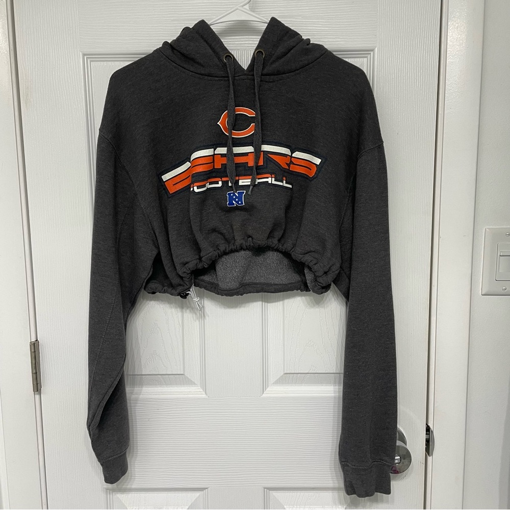 VINTAGE CROPPED BEARS NFL HOODIE
